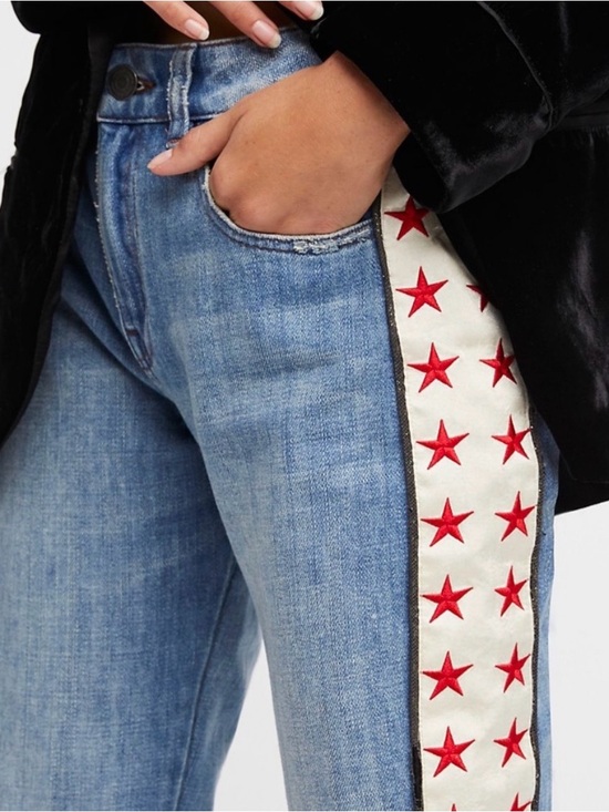 Scotch & Soda Denim - Scotch & Soda Mid Blue Skinny Jeans with Star Side Trim